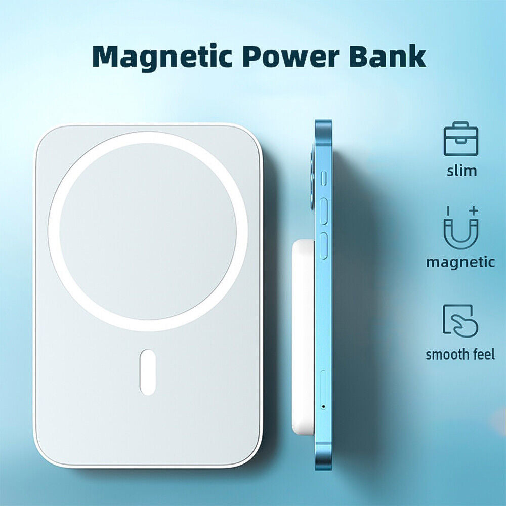 Revolutionary 20000mAh Magnetic Power Bank with Wireless Charging for iPhone