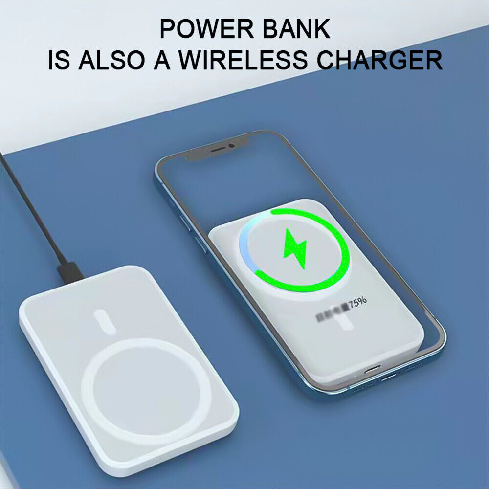 Revolutionary 20000mAh Magnetic Power Bank with Wireless Charging for iPhone