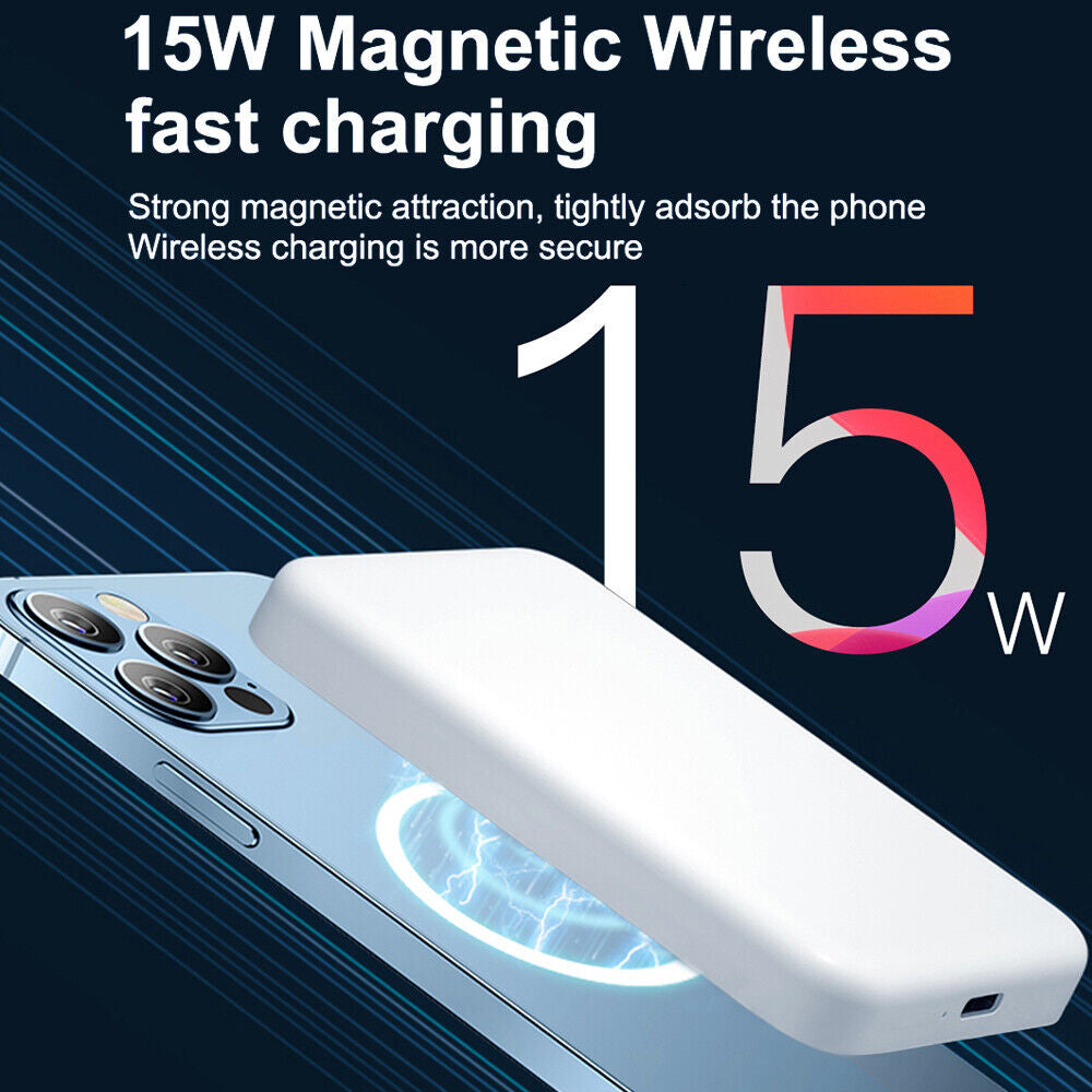 Revolutionary 20000mAh Magnetic Power Bank with Wireless Charging for iPhone